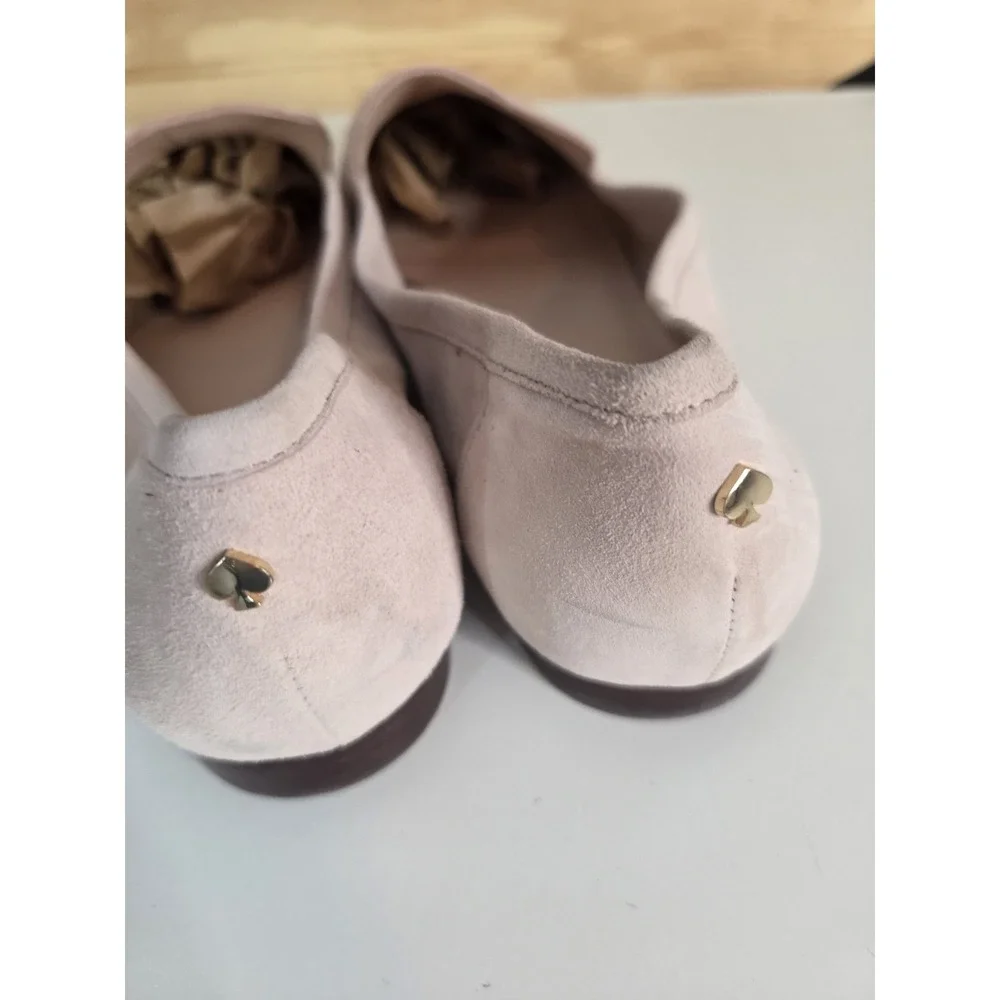 Kate Spade New York Pink Suede 10.5 Flats Slip-On women Loafer Shoes Business‎